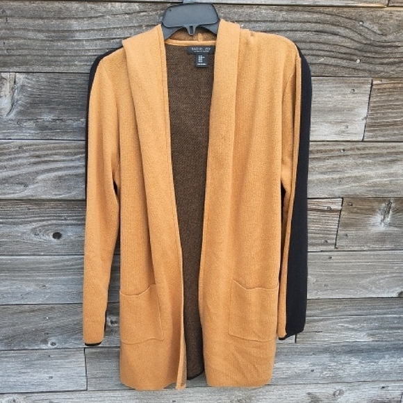 Rachel Zoe Bkack & Camel Colored Jacket Size XL - Picture 1 of 9